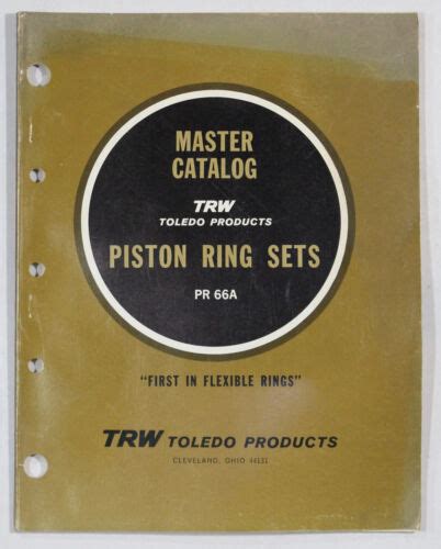 1mm 51. . Trw piston catalog pdf